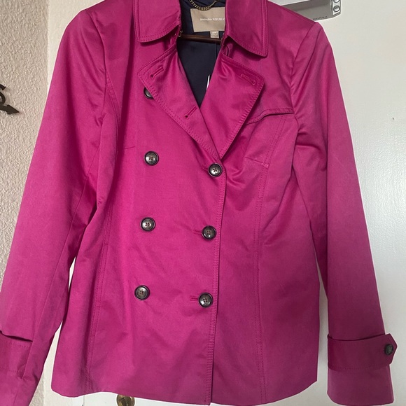 Fabulous Fuchsia Pea Coat - Picture 1 of 8